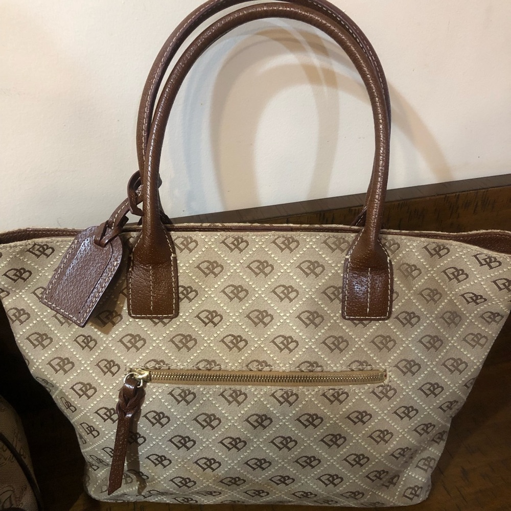 Brown and Tan Handbag